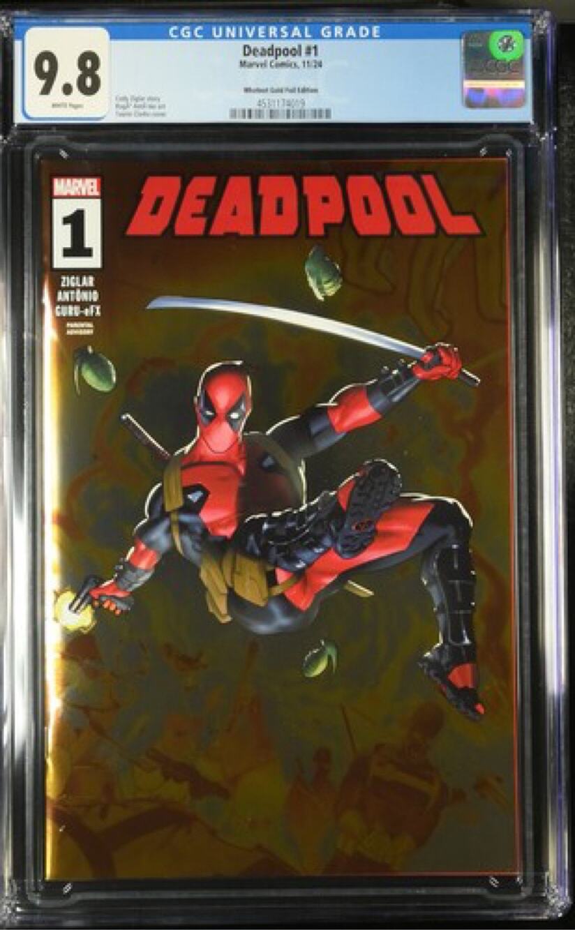 Deadpool Whatnot Gold Foil Edition Marvel Comic CGC 9.8